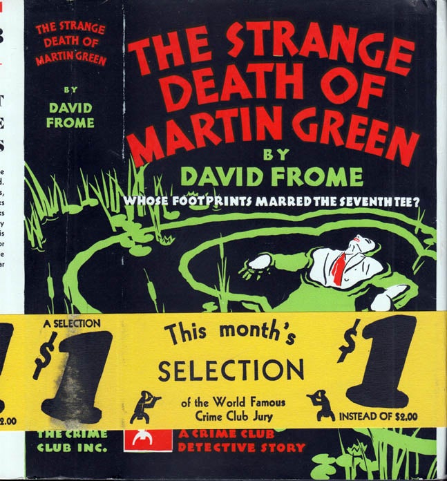 Item #40911 The Strange Death of Martin Green (GOLF MYSTERY). David FROME