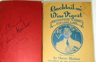 Cocktail and Wine Digest, Encyclopedia and Guide for Home and Bar [ SIGNED ]