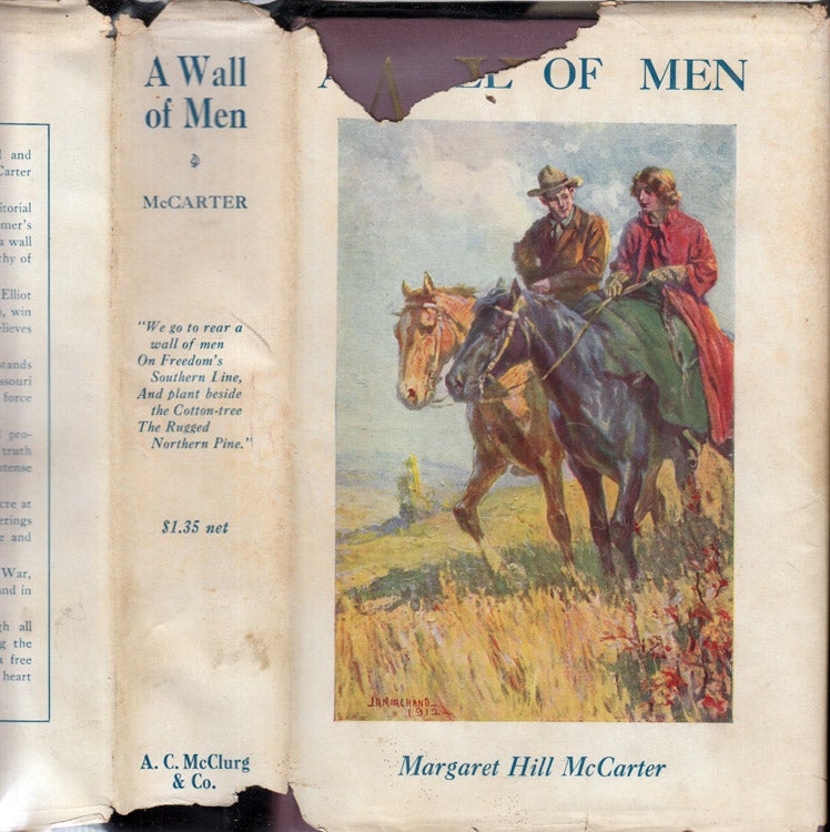Item #41026 A Wall of Men. Margaret Hill MCCARTER