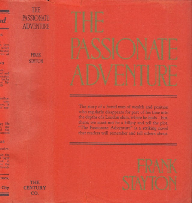Item #41042 The Passionate Adventure. Frank STAYTON.