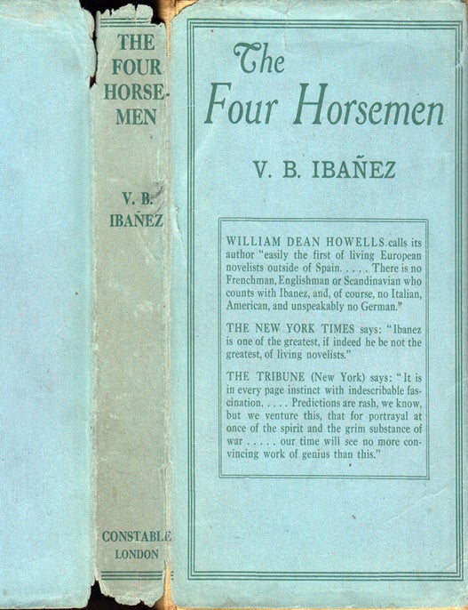 Item #41068 The Four Horseman Of The Apocalypse. Vicente Blasco IBANEZ