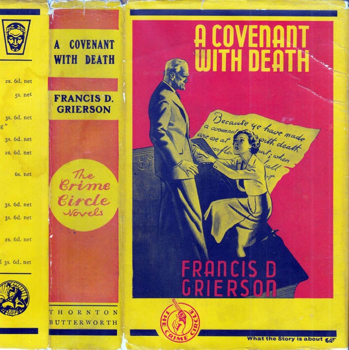 Item #41224 A Covenant with Death. Francis D. GRIERSON