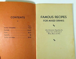 Cocktails Et Cetera, Famous Recipes for Mixed Drinks