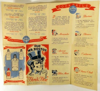 Old Mr. Boston Says 'Here's How' with 24 Famous Recipes [ COCKTAILS ]