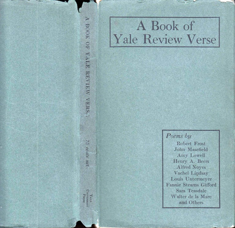 Item #41511 A Book of Yale Review Verse. Robert FROST.