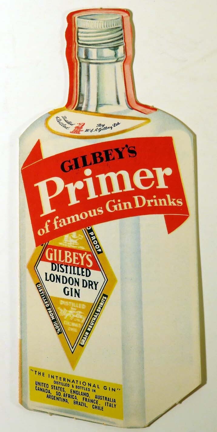 Gilbey's Primer of Famous Gin Drinks | COCKTAILS