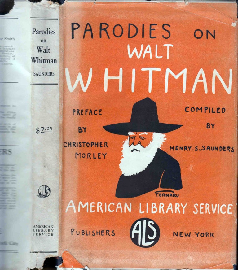 Item #41688 Parodies on Walt Whitman. G. K. CHESTERTON, Israel ZANGWILL, Ezra POUND Carolyn...