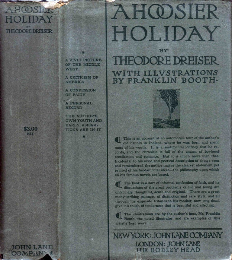Item #41716 A Hoosier Holiday. Theodore DREISER