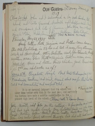 Wilbur Family 1920s New Jersey Beach House Guest Book