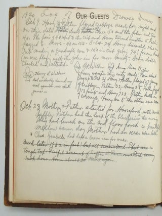 Wilbur Family 1920s New Jersey Beach House Guest Book