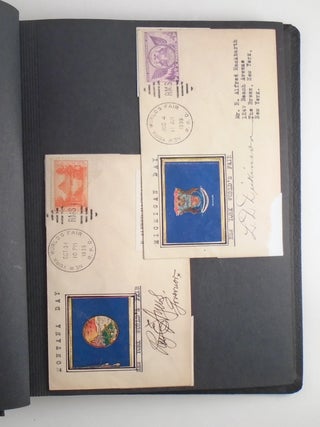 1939 New York World’s Fair Governors’ Signatures and Stamp Scrapbook