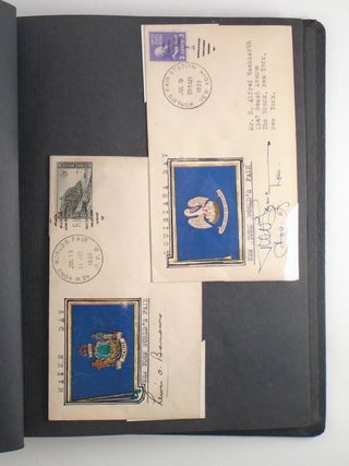 1939 New York World’s Fair Governors’ Signatures and Stamp Scrapbook