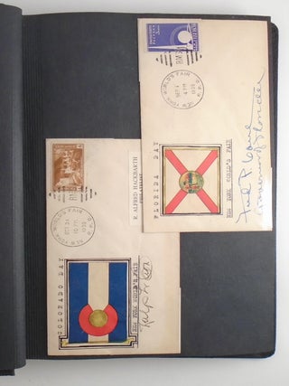 1939 New York World’s Fair Governors’ Signatures and Stamp Scrapbook