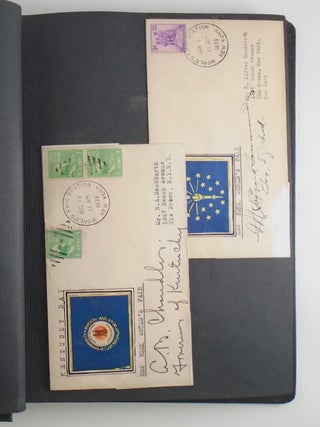 1939 New York World’s Fair Governors’ Signatures and Stamp Scrapbook