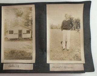 Girl Scouts of Connecticut Photo Album 1936-8: Camp Alice Merritt; Hartford Council Girl Scout Camp; Camp Jenkins; Frederick Gunn School; Nee-Wah Conference” at “Shadow Lake” Camp Wah-Nee