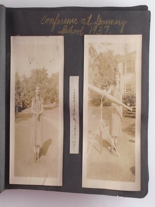 Girl Scouts of Connecticut Photo Album 1936-8: Camp Alice Merritt; Hartford Council Girl Scout Camp; Camp Jenkins; Frederick Gunn School; Nee-Wah Conference&rdquo; at &ldquo;Shadow Lake&rdquo; Camp Wah-Nee