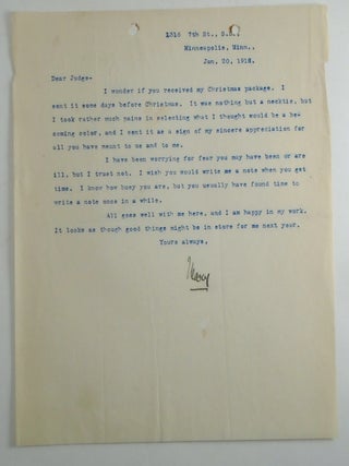 Mary Ellen Chase and Family Legal Letters 1899-1919