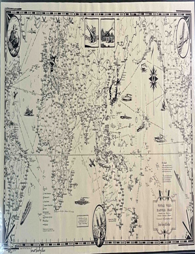 Item #601510 Total War / Battle Map / Certain Victory Will Be Ours! Ernest Dudley CHASE