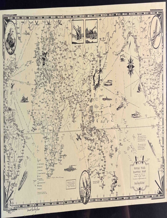 Item #601515 Total War / Battle Map / Certain Victory Will Be Ours! Ernest Dudley CHASE