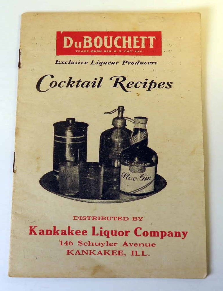Item #601577 DuBouchett Cocktail Recipes. BLANC AND CO MANY